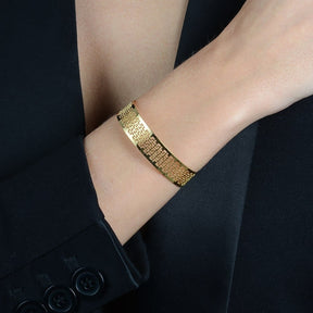 Bracelete Dourado de Renda Vazado